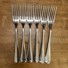 George Butler Set Of 6 Forks Dinner 18cm Vintage