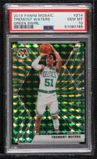 2019 Mosaic Rookies FOTL Green Swirl Prizm 9/10 Tremont Waters #214 PSA 10 04ag