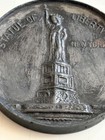 Antique Lucky Penny Statue of Liberty New York Souvenir Heavy Metal Paperweight — photo 5