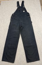 Vintage Carhartt Relaxed Fit Overalls Double Knee Carpenter Mens Size 36x32