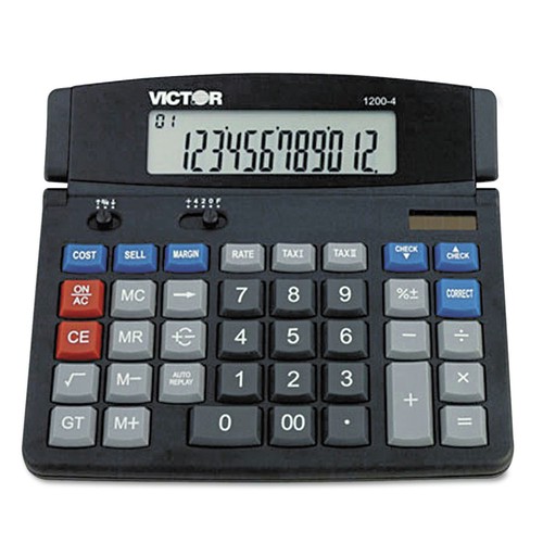 Victor 12004 12-Digit LCD Business Desktop Calculator New - Picture 2 of 2