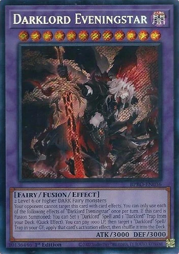 Darklord Eveningstar - BPRO-EN036 - Secret Rare - 1st Edition Near Mint, English