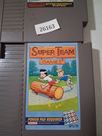 3 Nintendo games track & field 2, super team games, super mario  NES  bc21 26163