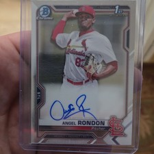 2021 Bowman Chrome - Angel Rondon #CPA-ARO Prospect Autograph Cardinals