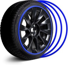 Evooor 19 Inch Alloy Wheel Rim Protectors Set Of 4 Blue Curb Rash Guards Evooor 19 Inch Alloy Wheel Rim Protectors Set Of 4 Blue Curb Rash Guards