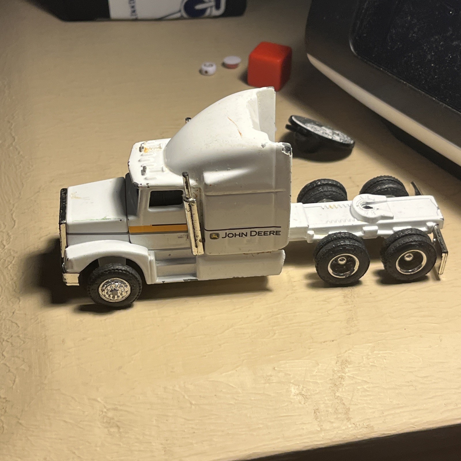 John Deere Semi Tractor Trailer Toy by Ertl-image