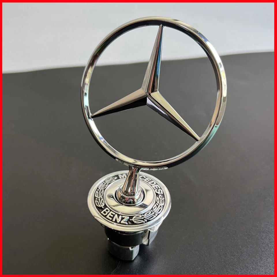 For Mercedes Benz Front.Hood Star Emblem C230 C280 CLK320 E300 E320 E500 S430 - Image 4 of 4