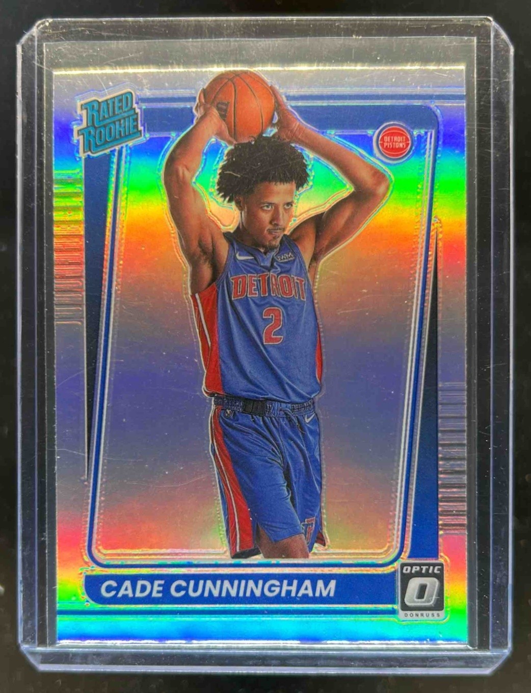2021-22 Donruss Optic Cade Cunningham Holo Prizm Rookie RC #161 Pistons