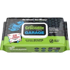 Crocodile Cloth Garage,Large Cleaning Wipes,for Interior and Degreasing,90 Count