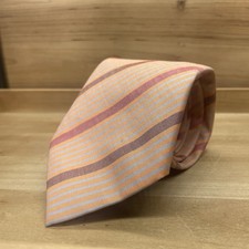 Luxury Herm s Men's Tie Striped Cotton Silk 758784 T 3.5" W x 60" L 