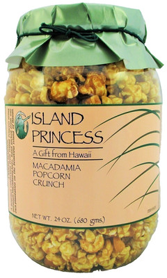 Macadamia Popcorn Crunch, Large Jar, Hawaii's Finest (24 Oz. 680g)
