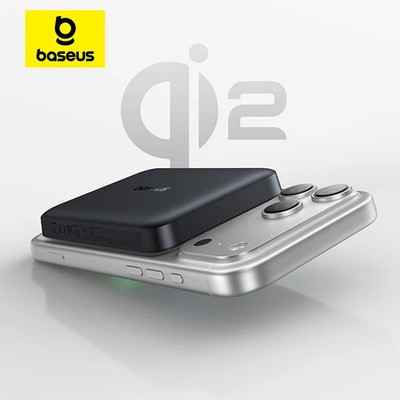 Baseus 10000mAh Qi2 Magnetic Power Bank 15W Wireless USB-C Charger-2