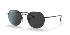 Ray-Ban Jack Polished Black/Black Polarized 51 mm Sunglasses RB3565 002/48 51-20