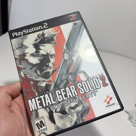 Metal Gear Solid 2 Sons of Liberty Playstation 2PS2 CompleteCIB w/RegCard Tested