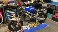 2002 Suzuki SV650 Track Bike Project for Spares or Repair Running with V5