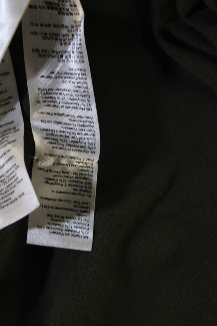 Varley Women Basic Tank Solid Green Crewneck Slee… - image 5