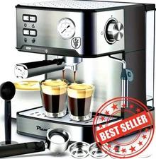 20-Bar Espresso Machine with Foaming Milk Frother-Coffee Maker-Latte,Capuchino