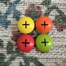 Lovevery Mosaic Button Board Replacement Parts Green Red Yellow Orange Lot 4