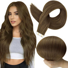 Invisible Tape in Human Hair Extensions Color 3 Dark Brown Hair Extensions Tape