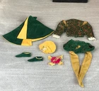 Vintage KEN THE PRINCE #772 Green Outfit w/ Pillow and Slipper!