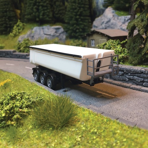 Remorque Benne, Blanche - HERPA 77026 - 1/87 | Condition: Neuf