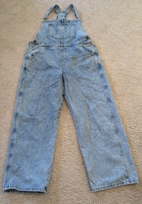 Vintage Levi s Two Horse Brand Premium Quality Denim Overalls Wms XL Loose Fit