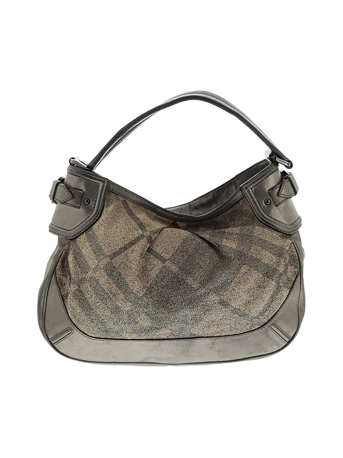 Burberry Women Gray Hobo One Size thumbnail 3