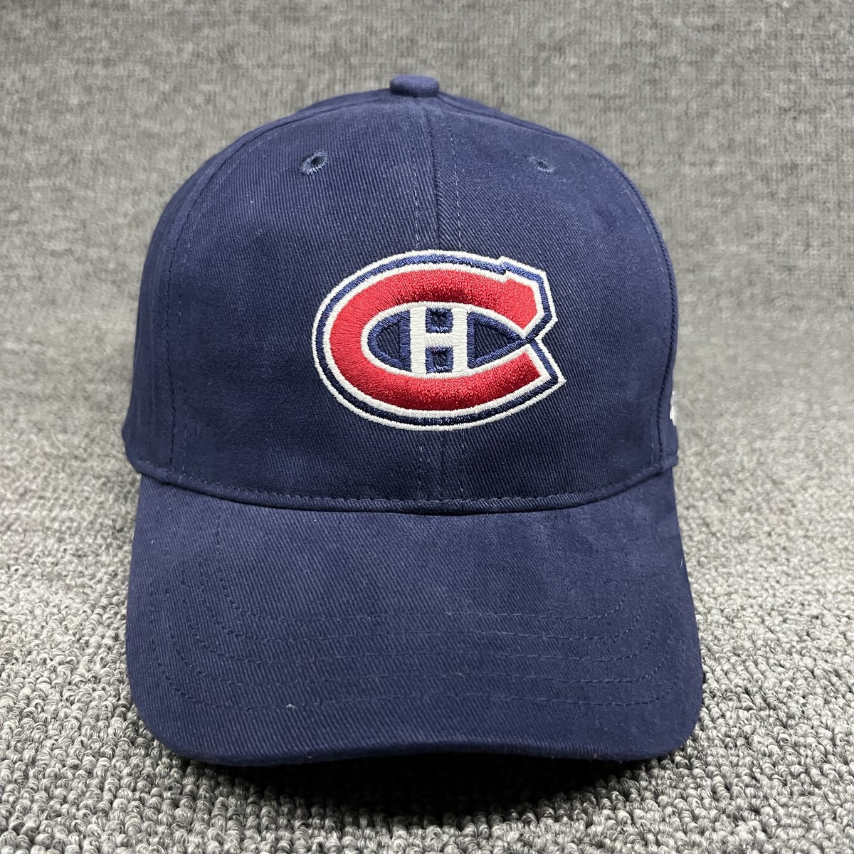 Montreal Canadiens '47 MVP Hat Navy NHL Adjustable Structured Cap Gray Underbrim