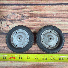 Tractor Pressed Steel Rims And Tires - One Rim Needs New Bushing 116 Scale 2pc