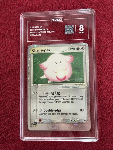Chansey ex graded TAG 8 for sale on eBay
