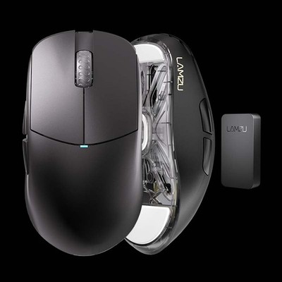 Lamzu Atlantis Mini 4K hz Black | Wireless Gaming Maus 4k Mouse