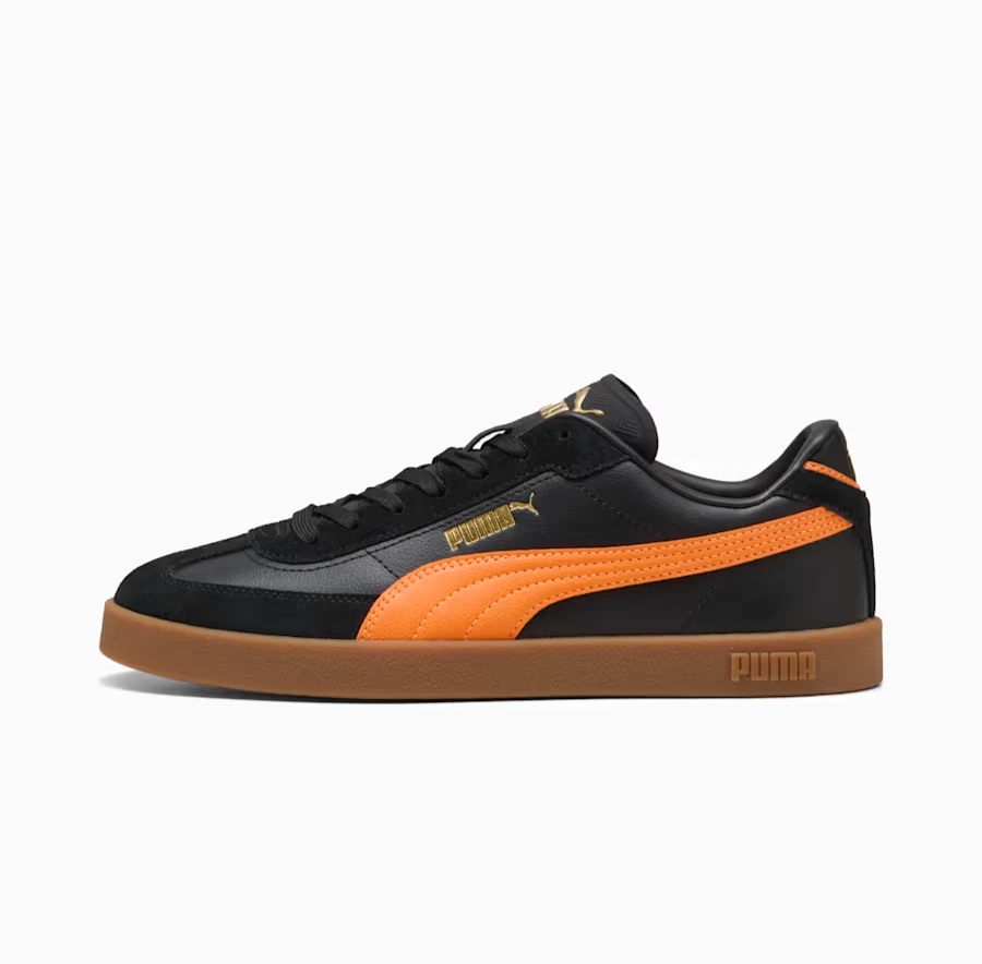 Puma Club II Era In Nero E Arancione Tutte Le Taglie Stock Limitato
