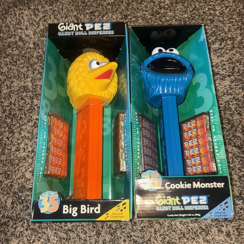 Big Bird And Cookie Monster Giant Pez Dispenser