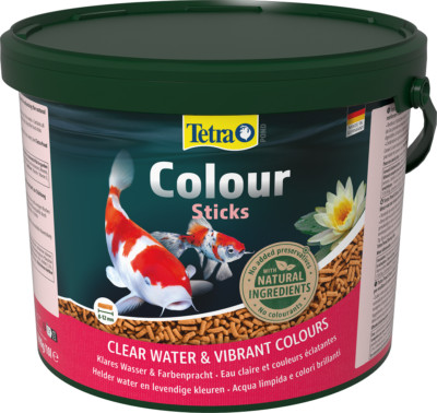 10 L TETRA Pond Colour Sticks Fischfutter alle Teichfische Farbenpracht