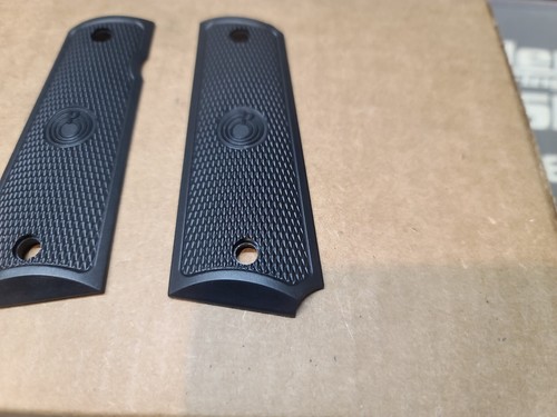 NOS OEM PARA ORDNANCE 1911 GRIPS FULL SIZE SINGLE STACK BLACK EXPERT, M1911 - Picture 7 of 11