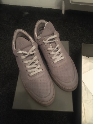 Filling Pieces Low Top Perfurated Tone Grey Trainers Size 40 | eBay