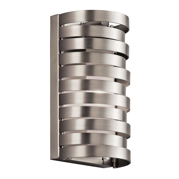 Wandlampe Leuchte Schlafzimmerleuchte Led Flur Lampe Opalglas Nickel GebüRstet-image
