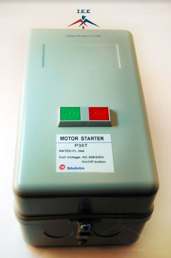 Magnetic Motor starter control with Push Button on / off 5hp 1ph 230v 34 amp