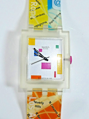 A Superb 2001 Swatch Club Watch SWATCH ''WORLD2'' SUAZ100, NEW BOXED NEW BATTERY