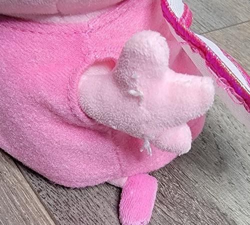 TY Beanie Baby Princess Peppa Pink Pig Plush Fairy Crown Wings - Picture 4 of 9
