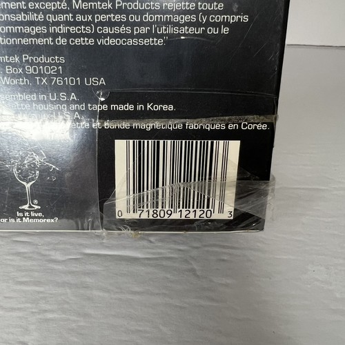 New Sealed Memorex Set of 3 HS High Standard VHS Blank Tapes Up to 6 Hours Each - Picture 7 of 9