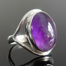 Amethyst Silver Ring , 925 Sterling Silver Ring ,Handmade Silver Ring