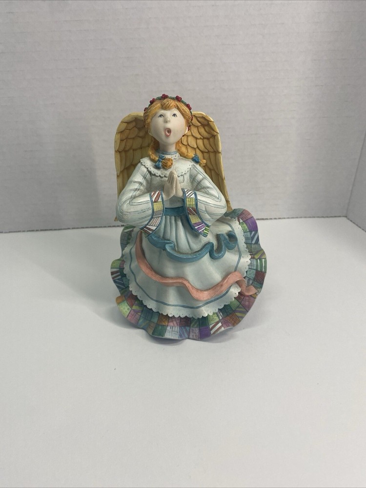 Sherri Buck Baldwin Figurine First Edition Carol Angel Singing 1999 #2 Repaired