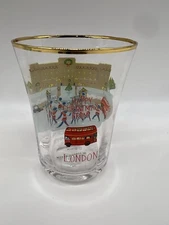 Anthropologie Holiday In The City Juice Glass Set of 4 Glasses London