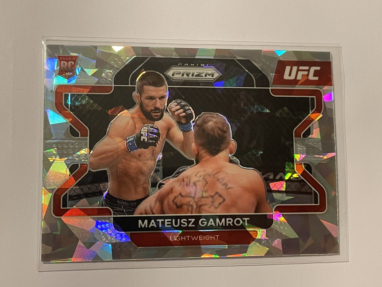 Mateusz Gamrot UFC 2022 Panini Prizm Cracked Ice Prizm RC Rookie Card SP 🇵🇱