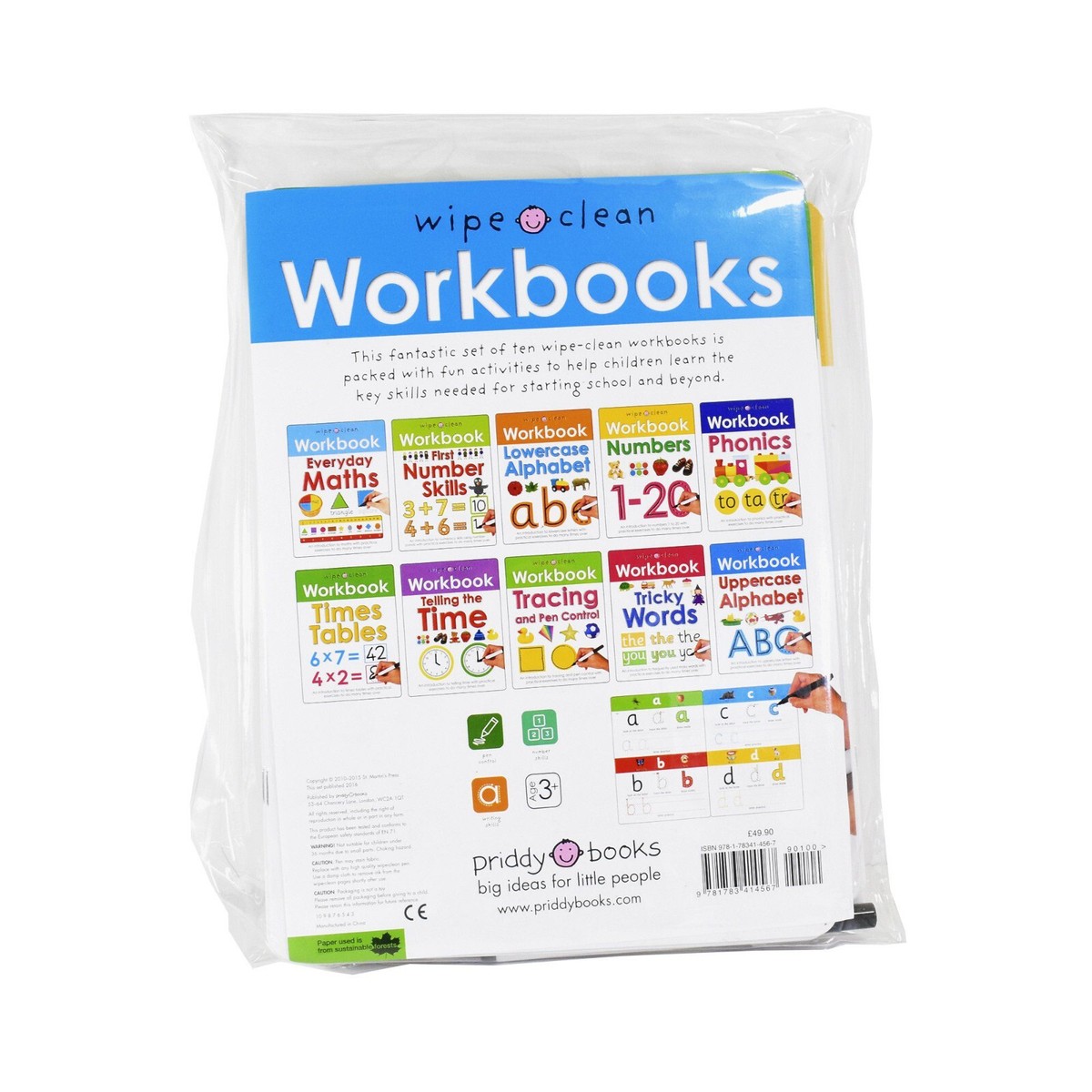 Wipe Clean Workbooks Series 10 Books Collection Set - Ages 0-5
