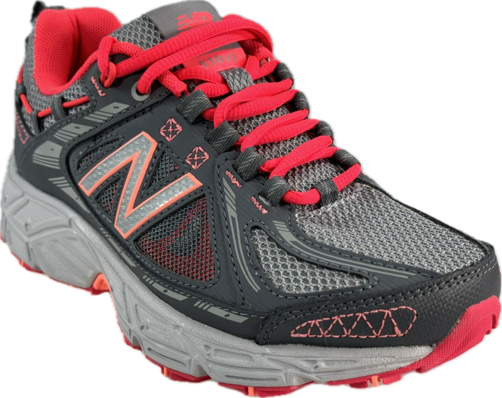 ЖЕНСКИЕ СЕРО-РОЗОВЫЕ КРОССОВКИ NEW BALANCE ДЛЯ ТРЕЙЛ-БЕГА Sz 5, WT510TP2