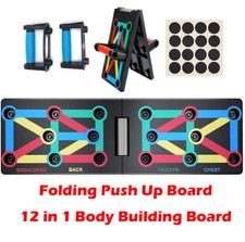 9 in 1 Folding Push Up Board Fitness Workout Gym Training Exercise Muscle MB05