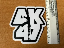 AK 47 vinyl decal sticker gun rifle Second Amendment