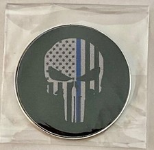 Punisher - Blue Line - Marvel - NEW Pro size 32mm Slim - Golf Ball Marker
